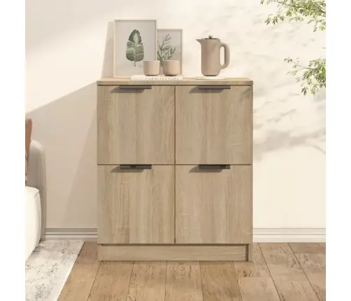 Kumode, Ozolkoka Krāsa, 60X30X70 Cm, Inženierijas Koks Vidaxl