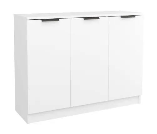 Šoninė Spintelė, Baltos Spalvos, 90,5X30X70cm Apdirbta Mediena