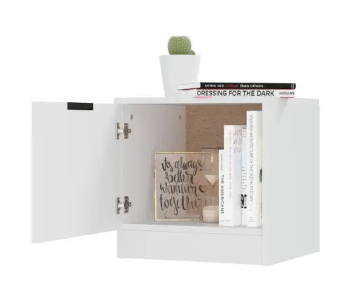 Naktsskapīši, 2 Gab., Balti, 40X39X40 Cm Vidaxl