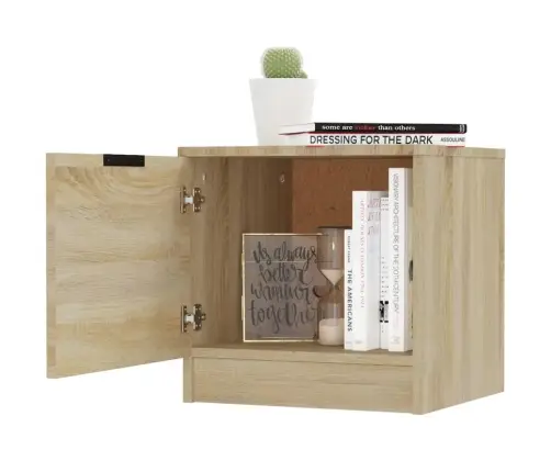 Naktsskapīši, 2 Gab., Ozolkoka Krāsa, 40X39X40 Cm Vidaxl