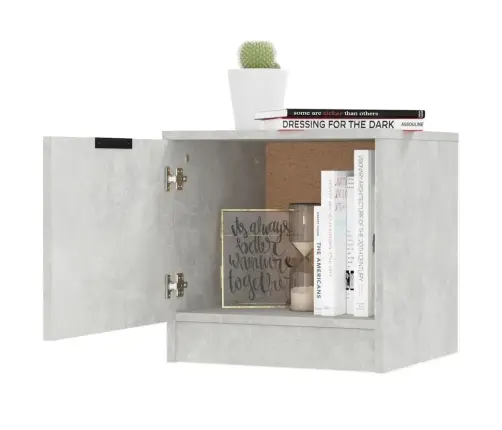 Naktsskapīši, 2 Gab., Betona Pelēki, 40X39X40 Cm Vidaxl