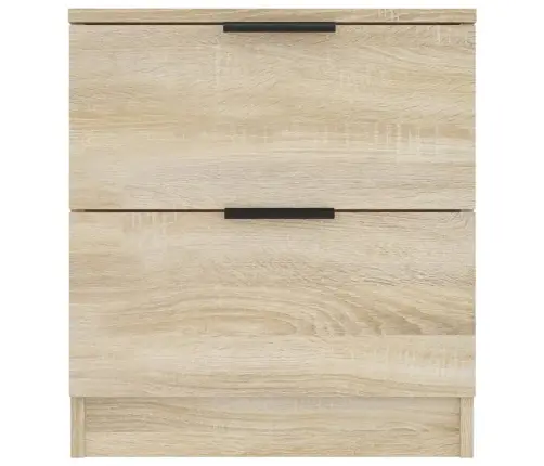 Naktsskapīši, 2 Gab., Ozolkoka Krāsa, Inženierijas Koks Vidaxl