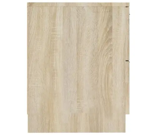 Naktsskapīši, 2 Gab., Ozolkoka Krāsa, Inženierijas Koks Vidaxl