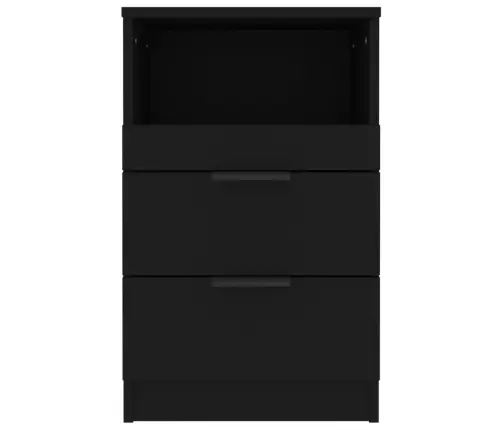 Naktsskapītis, Melns, Inženierijas Koks Vidaxl