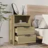 Naktsskapītis, Ozolkoka Krāsa, Inženierijas Koks Vidaxl