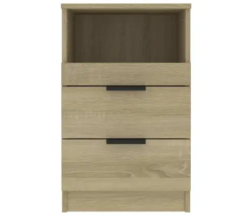 Naktsskapīši, 2 Gab., Ozolkoka Krāsa, Inženierijas Koks Vidaxl