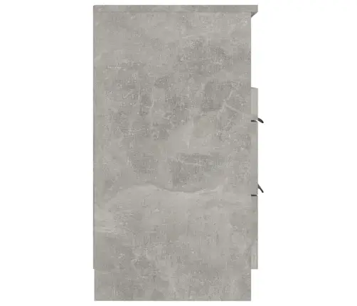 Naktinė Spintelė, Betono Pilkos Spalvos, Apdirbta Mediena