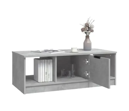 Kavos Staliukas, Betono Pilkas, 102X50X36cm Apdirbta Mediena Kavos Staliukas, Betono Pilkas, 102X50X36cm Apdirbta Mediena