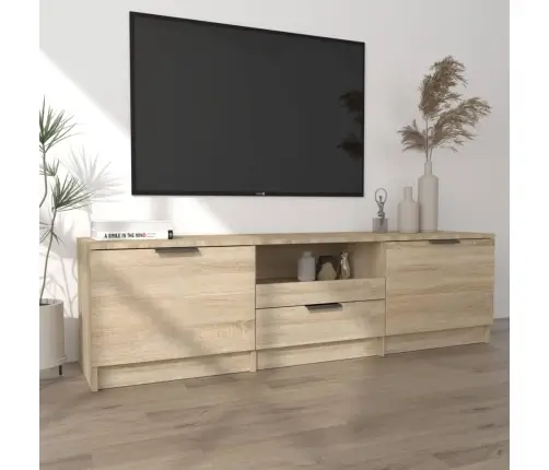 Tv Skapītis, Ozolkoka Krāsa, 140X35X40 Cm, Inženierijas Koks Vidaxl