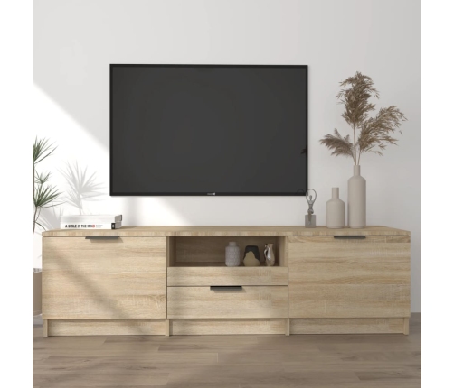 Tv Spintelė, Sonoma Ąžuolo Spalvos, 140X35X40cm Inžinerinė Mediena