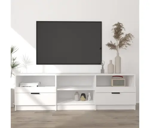 Tv Skapītis, Balts, 150X33,5X45 Cm, Inženierijas Koks Vidaxl