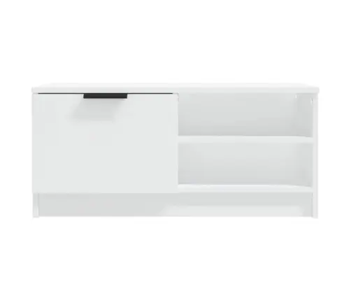 Televizoriaus Spintelės, 2Vnt., Baltos, 80X35X36,5cm Mediena