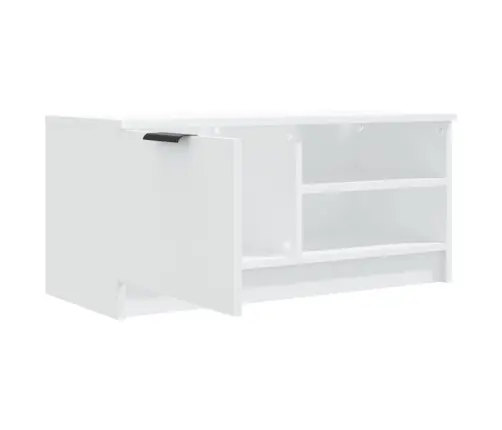 Televizoriaus Spintelės, 2Vnt., Baltos, 80X35X36,5cm Mediena