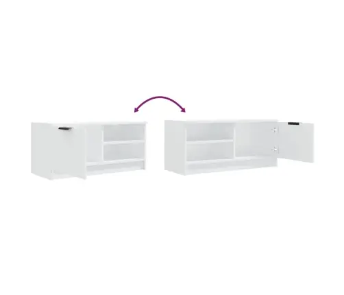 Televizoriaus Spintelės, 2Vnt., Baltos, 80X35X36,5cm Mediena