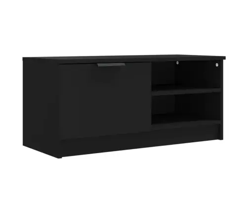 Tv Skapītis, Melns, 80X35X36,5 Cm, Inženierijas Koks Vidaxl