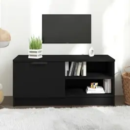 Tv Skapītis, Melns, 80X35X36,5 Cm, Inženierijas Koks Vidaxl