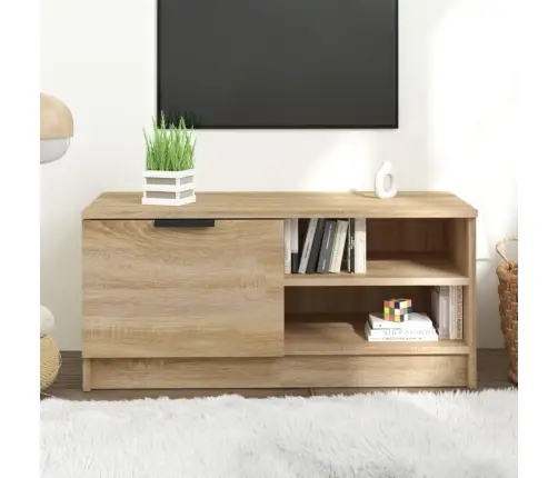 Tv Skapītis, Ozolkoka Krāsa, 80X35X36,5 Cm, Inženierijas Koks Vidaxl