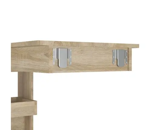 Sienas Bāra Galds, Ozolkoka, 102X45X103,5 Cm, Inženierijas Koks Vidaxl