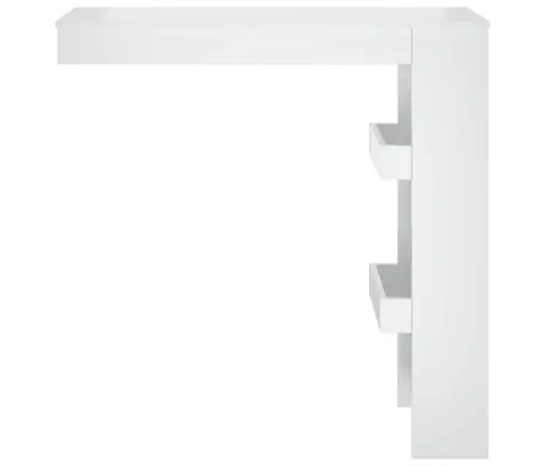Sienas Bāra Galds, Balts, 102X45X103,5 Cm, Inženierijas Koks Vidaxl