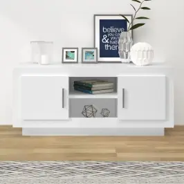 Tv Skapītis, Balts, 102X35X45 Cm, Inženierijas Koks Vidaxl