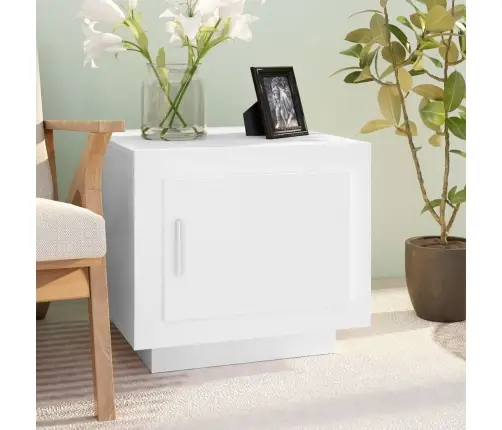 Kavos Staliukas, Baltas, 51X50X45cm Apdirbta Mediena