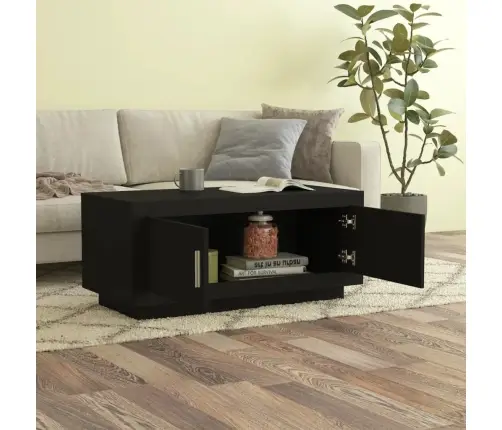 Kavos Staliukas, Juodas, 102X50X45cm Apdirbta Mediena