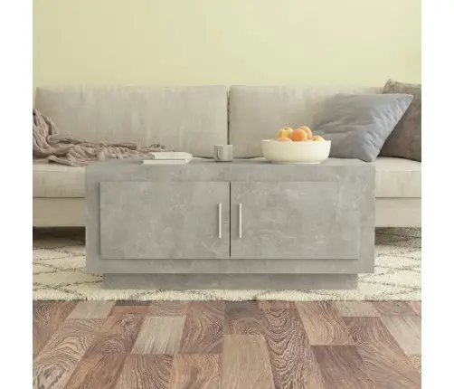 Kafijas Galdiņš, Betona Pelēks, 102X50X45 Cm, Inženierijas Koks Vidaxl