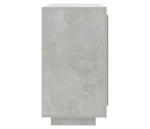 Kumode, Betona Pelēka, 80X40X75 Cm, Inženierijas Koks Vidaxl