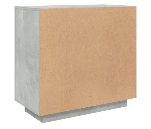 Kumode, Betona Pelēka, 80X40X75 Cm, Inženierijas Koks Vidaxl