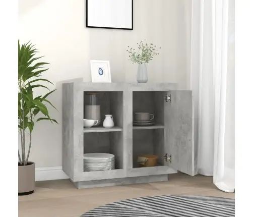 Kumode, Betona Pelēka, 80X40X75 Cm Vidaxl