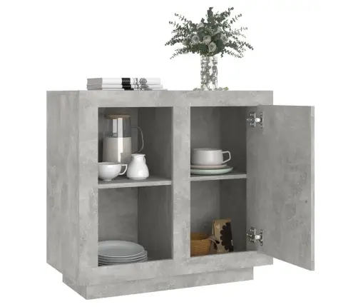 Kumode, Betona Pelēka, 80X40X75 Cm Vidaxl