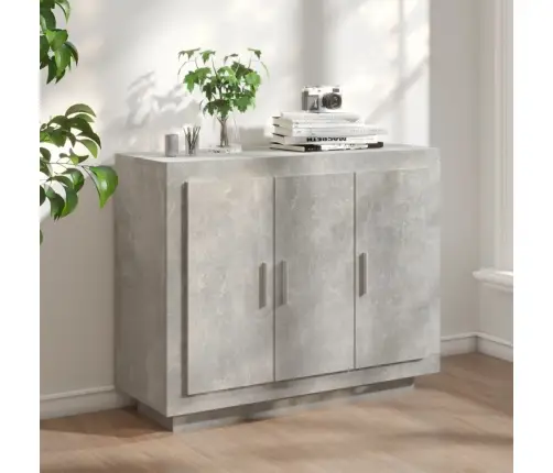 Kumode, Betona Pelēka, 92X35X75 Cm, Inženierijas Koks Vidaxl Kumode, Betona Pelēka, 92X35X75 Cm, Inženierijas Koks Vidaxl