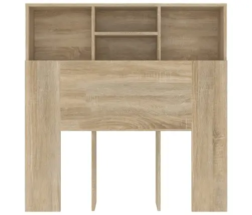 Gultas Galvgalis Ar Plauktu, Ozolkoka Krāsa, 100X19X103,5 Cm Vidaxl