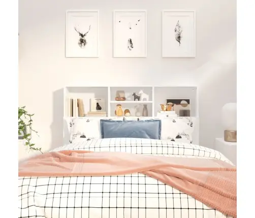 Galvūgalis-Spintelė, Baltos Spalvos, 120X19X103,5Cm