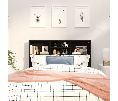 Voodipeatsi Kapp, Must, 120 X 19 X 103,5 Cm