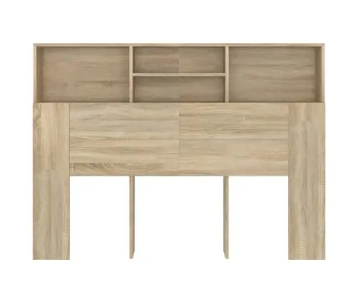 Gultas Galvgalis Ar Plauktu, Ozolkoka Krāsa, 140X19X103,5 Cm Vidaxl