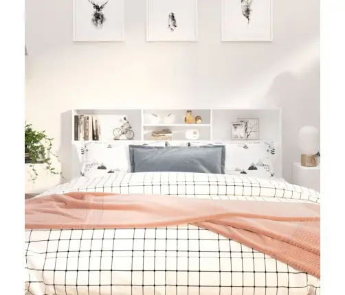 Galvūgalis-Spintelė, Baltos Spalvos, 180X19X103,5Cm