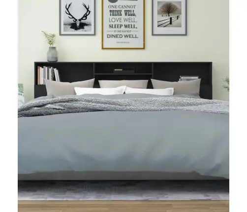 Galvūgalis-Spintelė, Juodos Spalvos, 220X19X103,5Cm