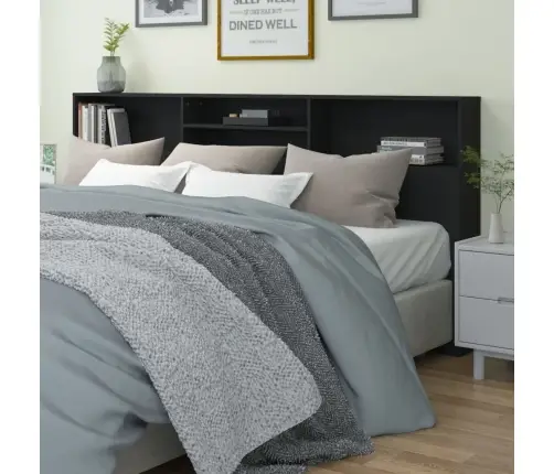 Galvūgalis-Spintelė, Juodos Spalvos, 220X19X103,5Cm