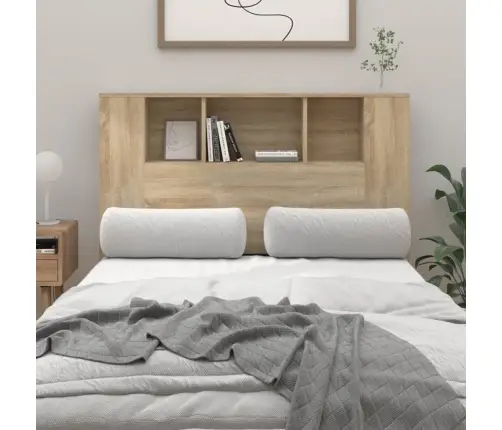 Gultas Galvgalis Ar Plauktu, Ozolkoka Krāsa, 120X18,5X102,5 Cm Vidaxl