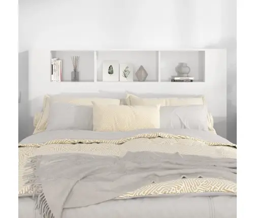 Galvūgalis-Spintelė, Baltos Spalvos, 160X18,5X104,5cm Blizgus