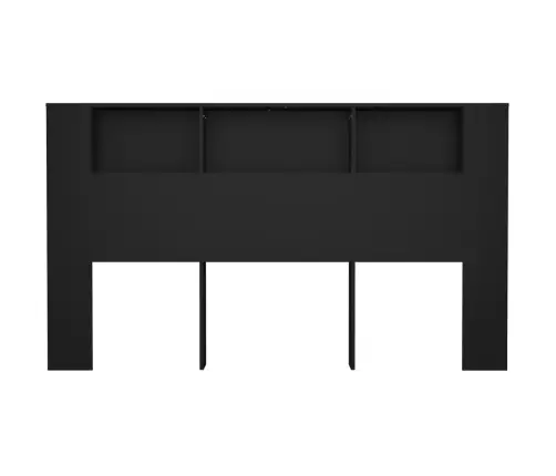 Gultas Galvgalis Ar Plauktu, Melns, 180X18,5X104,5 Cm Vidaxl Gultas Galvgalis Ar Plauktu, Melns, 180X18,5X104,5 Cm Vidaxl