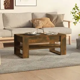 Kavos Staliukas, Dūminio Ąžuolo, 102X55X45cm Apdirbta Mediena