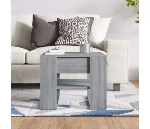 Kafijas Galdiņš, Pelēka Ozola, 55,5X55X45 Cm, Inženierijas Koks Vidaxl