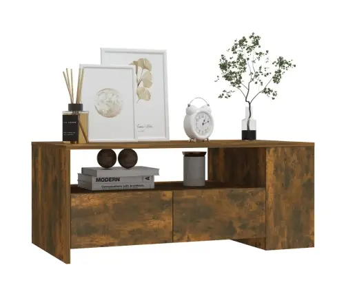 Kafijas Galdiņš, Ozola Krāsa, 102X55X42 Cm, Inženierijas Koks Vidaxl