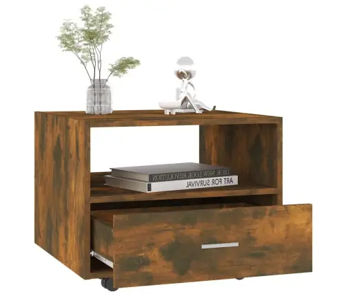 Kafijas Galdiņš, Ozolkoka, 55X55X40 Cm, Inženierijas Koks Vidaxl