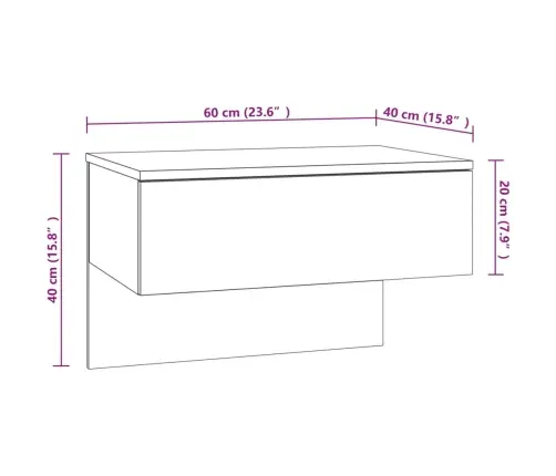 Sienas Naktsskapīši, 2 Gab., Ozolkoka Krāsa Vidaxl
