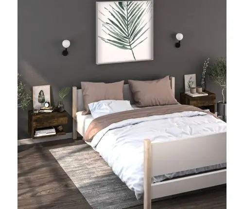 Seinale Kinnitatavad Öökapid 2 Tk Suitstatud Tamm