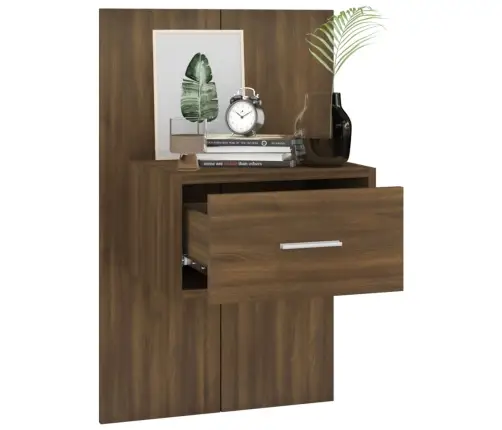 Sienas Naktsskapītis, Brūna Koka Krāsa Vidaxl