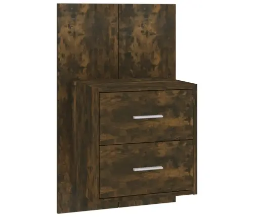 Prie Sienos Montuojama Naktinė Spintelė, Dūminio Ąžuolo Spalvos